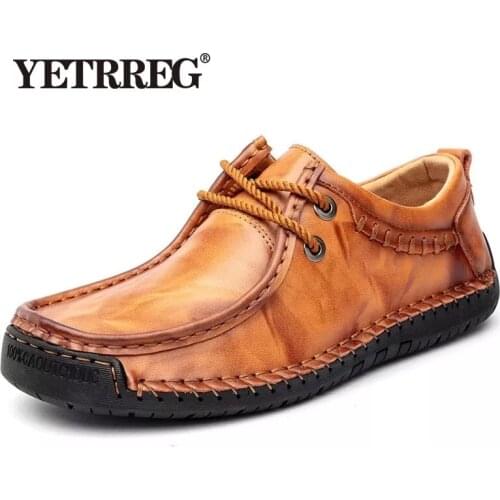 Mens Driving Shoes Men Cow Leather Loafers Fashion Mens shoes Handmade Casual shoes Breathable Moccasins Flats Big Size38-48