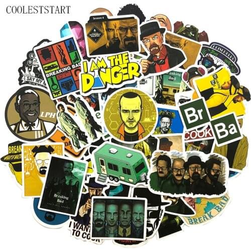 10/50Pcs Breaking Bad Graffiti Stickers American TV Series For Luggage Laptop Refrigerator Motorcycle Bicycle Skateboard