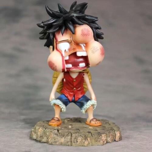 One Piece Monkey D Luffy Battle Damage Version Anime PVC Action Figure Cartoon Doll Collectible Model Toys Christmas gifts kids