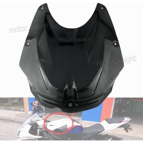For BMW S1000RR 2009 2010 2011 2012 2013 2014motorcycle front carbon fiber twill fuel tank cover plate