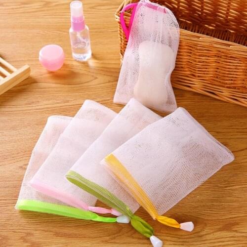 Bubble Foam Blister Net Mesh Facial Cleaning Soap Cleanser Bag Bathroom Tool