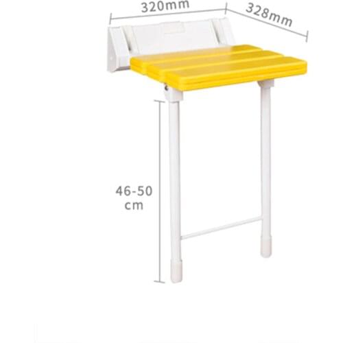 New Bath Shower Wall Chair Bathroom Stool High-quality Household Wall Mounted Shower Seat Bathroom Folding Chair With Stool Legs