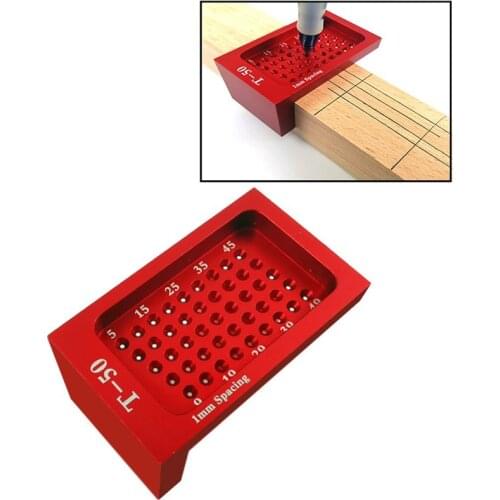 T-50 Measuring Tool Woodworking T-type Scribe Mark Measurement Tool Aluminum Alloy Precision Cross-calibration Ruler