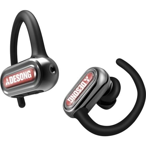 SOUMETIN TWS Bluetooth Wireless Earphone Stereo Noise Reduction Headset Sport Waterproof Music Ear Hook Earbud New