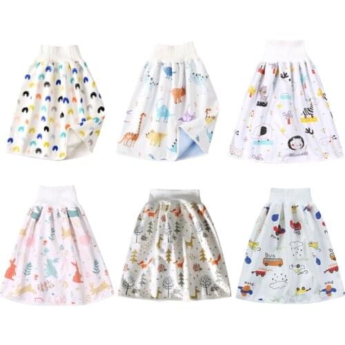 Comfy Child Diaper Skirt Shorts 2 in 1 Washable Cotton Potty Training Nappy Pant