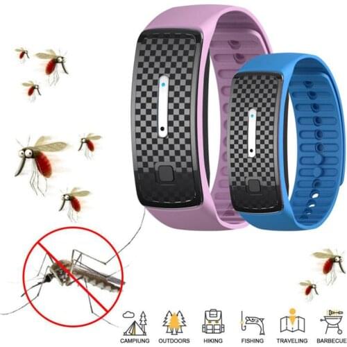 Ultrasonic Mosquito Repellent Bracelet Kids Waterproof Pest Insect Drive Anti Mosquito Wristband Adult Ultrasonic Mosquito Watch
