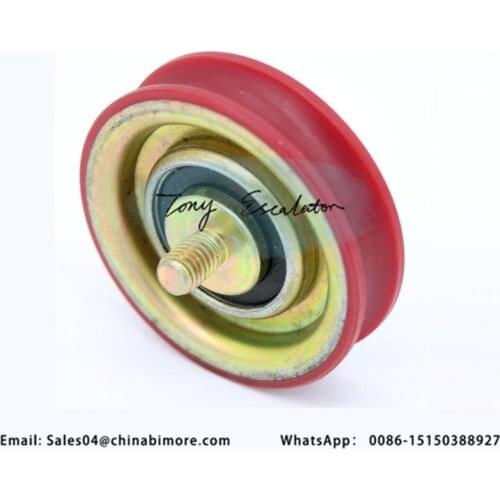 Elevator Door hanger wire rope roller 300P V30 74*19*6203 wheel red color for kone selcom