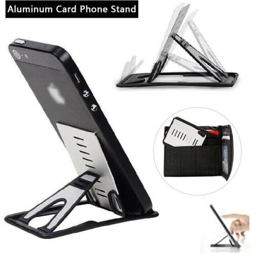 High Quality Aluminum Alloy Card Stand Rack Anti-slip Durable Portable Bracket Support Accessories Desk Phone Holder Card Base