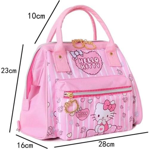 Hello kitty Cartoon womens backpacks childrens fashion large-capacity hanbag mother bags hand-carrying bag