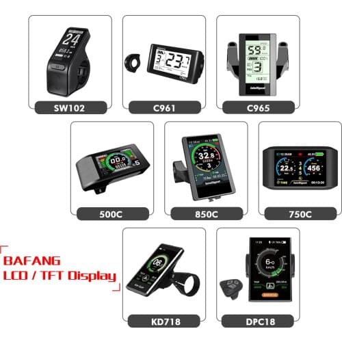 Bafang Display 850C DP C18 C961 C965 KD718 Electric Bicycle 8fun Mid Drive Motor BBS01 BBS02 BBSHD Bafang LCD Display