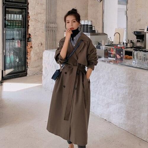 ZZYSCFPSYFAH Women's Long Trench Coats