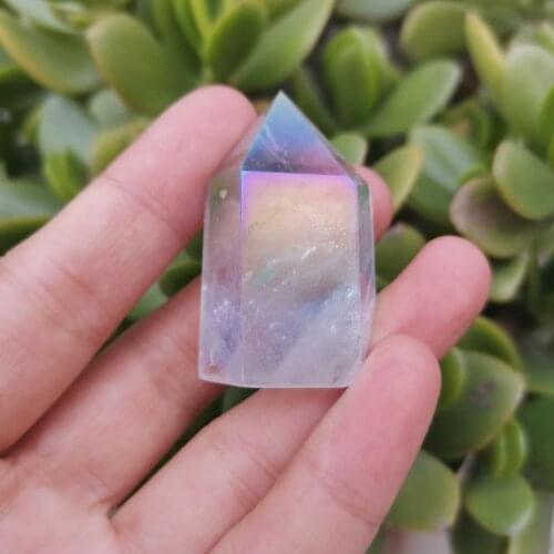 1pcs Small Size Crystal aura quartz Points wands Collectors Meditation Reiki Healing Chakra Home Decoration