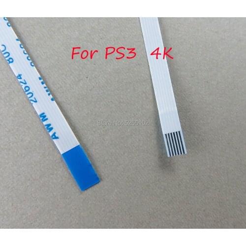 100pcs high quality power on off switch reset ribbon cable 6 pin 4K 4000 for ps3 Playstation 3 super slim