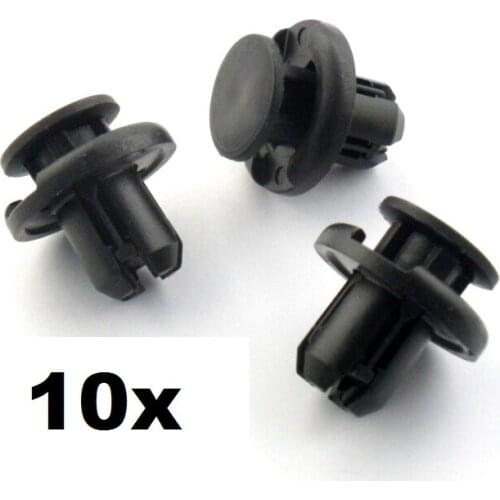 10x 10mm Push Fit for Honda Bumper Grille & Engine Under Tray Trim Panel Clips #90505-SX0-003