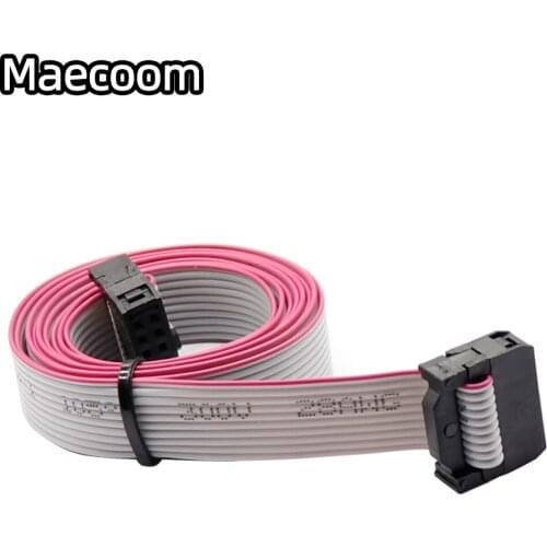 2pcs 10p Ribbon cable 50cm IDC10 flat cable 10 pin data wire LCD 2004 12864 extension cable Ramps lead wire 10pin for LCD12864