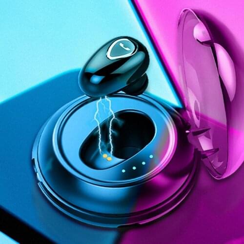 YX06 Wireless Headsets In-Ear Built-in Microphone Stereo Bluetooth Mini Invisible Single Headset for Sports