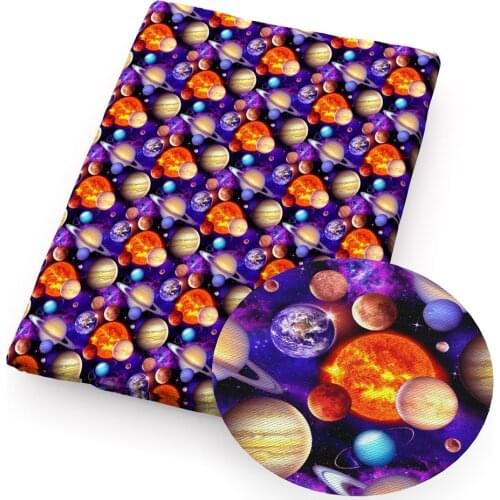 David accessories 50*140cm Space Cloud Polyester Cotton Fabric Patchwork for Dress Making Pillar Quilting Sewing,1Yc15328