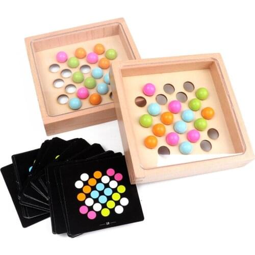 Kids Wooden Finger Game for 3-6 Years Old Focus on Training Toys Parent-child Party Game Classic Matching Game