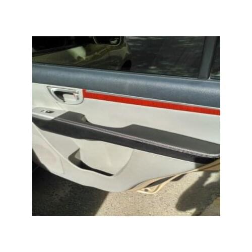 For Hyundai Santafe 2006 2007 -2012 Microfiber Leather Car Door Armrest Panel Protective Cover Protective Trim car interior