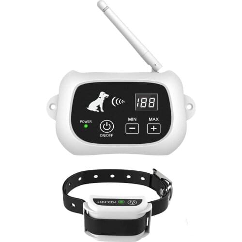 Electric Wireless Dog Fence System Waterproof and Rechargeable Training Collar Receiver Boundary Pet Containment No bark