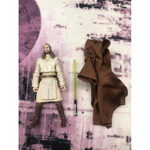 3.75inch Original Hasbro Star wars Qui-Gon Jinn anime action & toy figures model toys for children