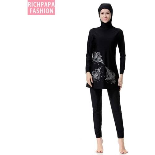 Islamic Hijab Burkinis Wear Bathing Suit Muslim Swimwear for women Bathing Suit Plus Size Swimsuit swimming beachwear