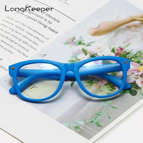 LongKeeper Kids Anti Blue Light Glasses Children Clear Lens Eyeglasses Optical Frame Boy Girls Computer Eyewear Spectacle UV400