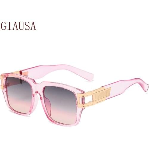 GIAUSA Fashion trend large frame sunglasses personalized leg metal decorative Sunglasses night vision glasses