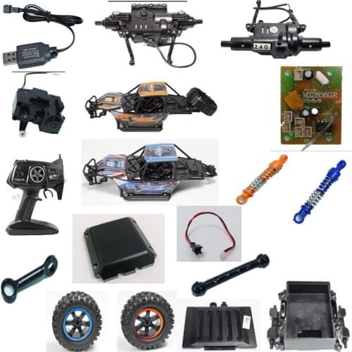 MZ 2838 2848 2836 RC car parts front axle rear axle chassis steering rudder