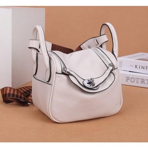 New Designer Fashion Cowhide One Shoulder Handbag Diagonal Multi-Purpose Handbag 100% cowhide Luxury Genuine Leather Handbags