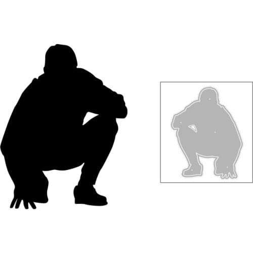 2020 New Hot DIY Play Sports Golf Squat Shoes Boys Back View Embossing Metal Cutting Dies and For Scrapbooking Foil No Stamps