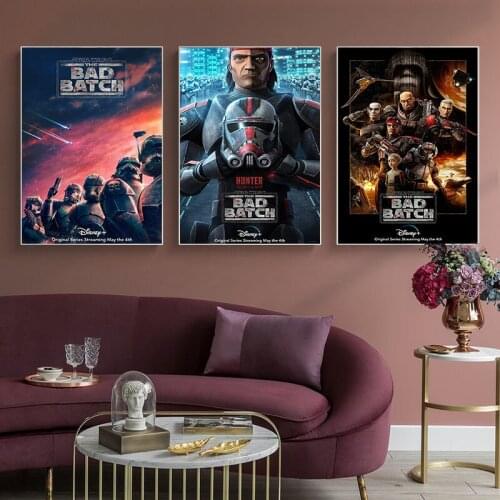 Star Wars Canvas Paintings American TV Disney Cartoon Anime Posters and Prints Wall Art Picture for Living Room Home Decoration