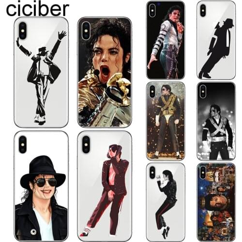 Ciciber Phone Case for Iphone 11 Pro X XS Max Soft Silicone for iphone XR 7 8 6 6S Plus 5S SE Coque Michael Jackson Cover Funda