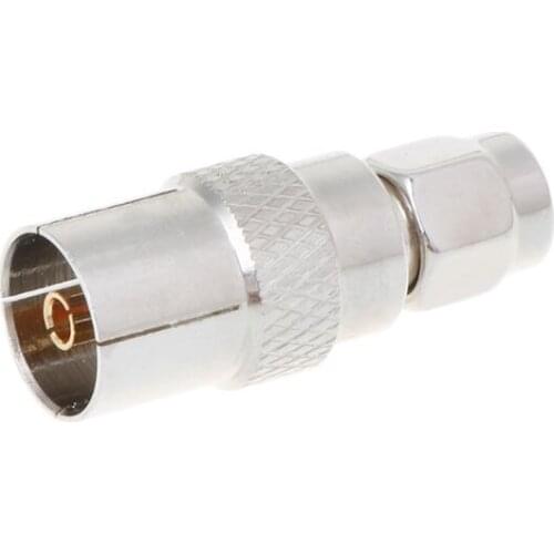 SMA Male To TV Female Jack Plug RF Connector Straight Coaxial Cable Adapter