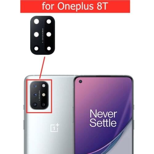 2pcs for Oneplus 8T Camera Glass Lens Back Rear Camera Lens with 3M Glue for Oneplus 8T Replacement Repair Spare Parts