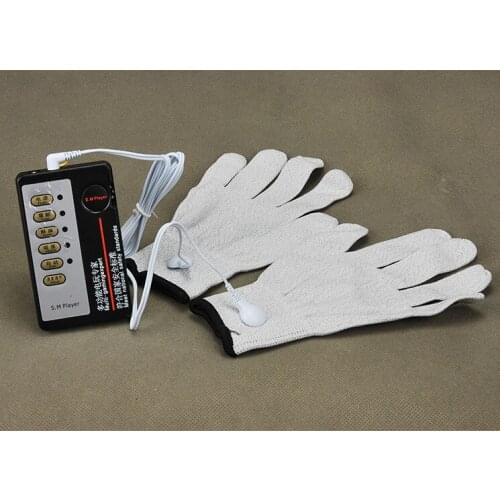 Stimulation Sex Toys For Couples Erotic Toys Electro Shock Kit Sex conductive Gloves body Electro massage