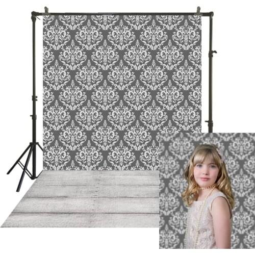 Traditional Studio Backdrop Rustic Damask Patter Texture Photography Polyester Cloth Back Drops Baby Portrait Booth Backgrounds