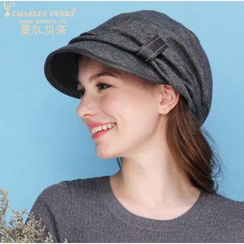 Women Autumn Hats Casual Fashion Trend Peaked Cap Cotton Spring Autumn Anti-Wind Thermal Baseball Caps 9625