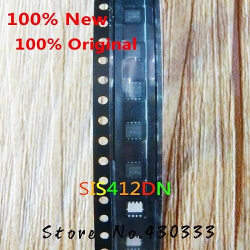 10pcs 100% New SIS412DN-T1-GE3-GP SIS412DN S412 QFN-8
