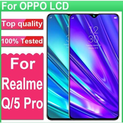 100% Tested 6.3" Display For OPPO Realme Q LCD Display Touch screen Digitizer Assembly For OPPO Realme 5 Pro LCD Screen