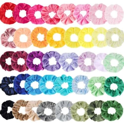 5pcs/10pcs/20pcs Vetlet Hair Ties for Women girls large intestine Hair bands Headdress Ponytail Holder girls hair accessories