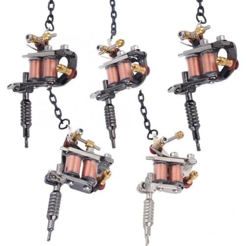 5 Types Portable Mini Tattoo Pendant Machine Tattoo Supply Keychain Pendant Ornament Tattoo Supplies