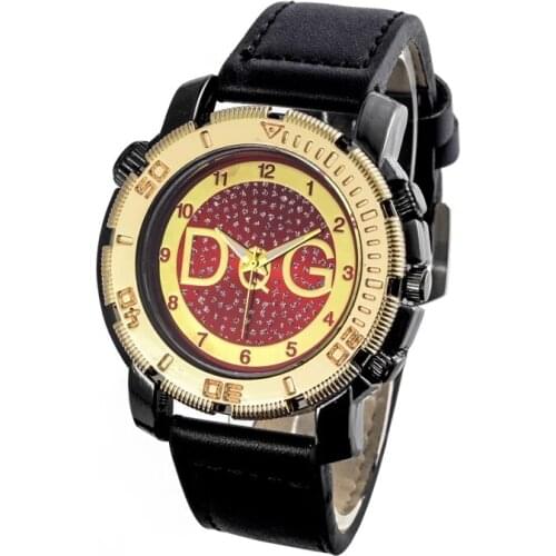 Reloj Hombre Top Brand DQG Quartz Man Watch Luxury Gold Leather Sport Fashion Casual Military Wrisatches Relogio Masculino