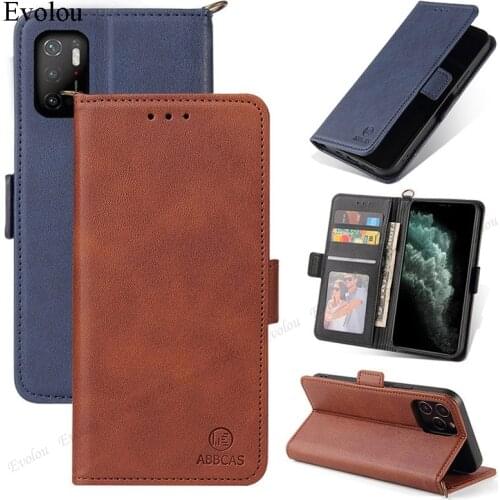 Case For Xiaomi Poco M3 Pro Leather Wallet Phone Case For Mi 11 Lite 10T Pro 10i 5G Luxury Magnetic Flip Leather Card Slot Cover