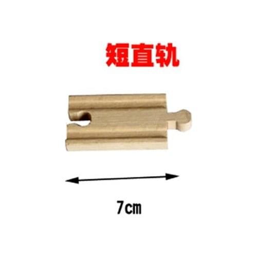 D528 8pcs/set Short straight rail Suitable for wooden rail accessories Compatible with BRIO wooden train tracks