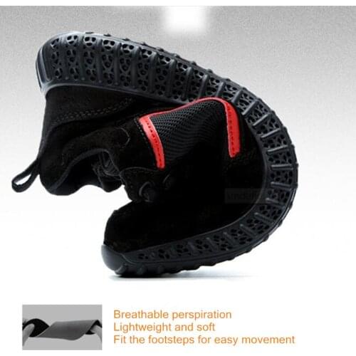 Breathable Protective Shoes Mens Lightweight Soft Anti-smashing Anti-piercing Electrical Insulation Safety Shoes For Workers