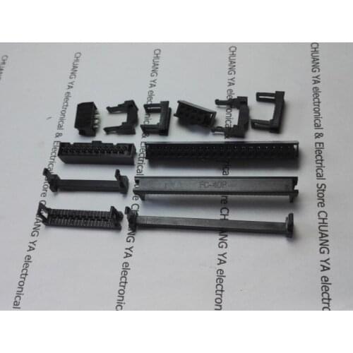 FC 6Pin 8P 10P 14P 16P 20P 26P 30P 34P 40P 2.54MM ISP JTAG Simple Ox horn male plugs connectors Three piece set