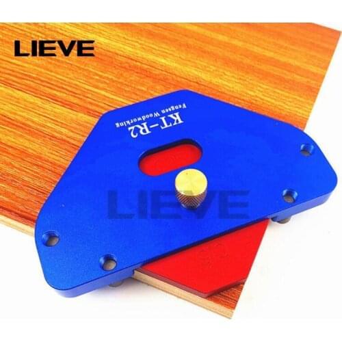 KE-R2 Router Table Engraving Wood Panel Location Trimming Aluminum Alloy Quick Jig Arc Template Woodworking Tool Auxiliary