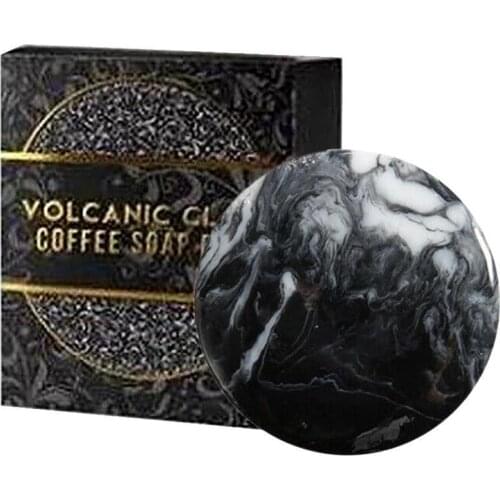 Volcanic Clay Coffee Slimming Soap Bar Skin Whitening Body Clear 1pc Volcanic Mud Handmade Soap