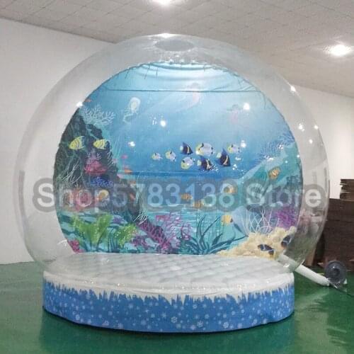 Hot Sale Christmas Inflatable Snow Globes Ball Cheap Inflatable Snow Ball For Christmas Decoration / Inflatable Snow Ball Tent